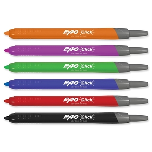 Sanford, L.P. 1751670 Dry-Erase Marker, Retractable, Fine Tip, Assorted by Expo