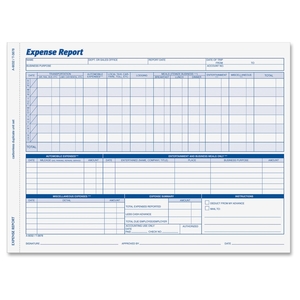 Adams Manufacturing Corporation 9032ABF Expense Report Form, Weekly, 2-Part Form, 8-1/2"X11" by Adams