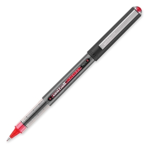 Sanford, L.P. 60117DZ Rollerball Pen, Nonrefillable, 0.5 mm, Red Ink, 12/BX by Uni-Ball