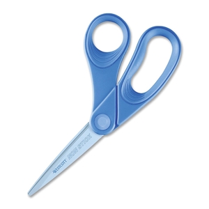 Bent Scissors, Microban Protection, 8"L, Blue by Westcott