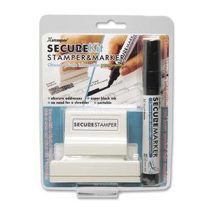 Shachihata, Inc 35303 Security Stamp Kit, Large, w/Marker, 1"x2-13/16", Black by Xstamper