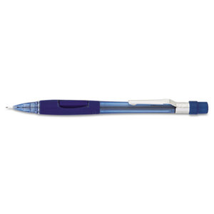Quicker Clicker Mechanical Pencil, 0.7 mm, Transparent Blue Barrel by PENTEL OF AMERICA