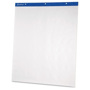 Tops Products 24038 Easel Pad, Plain, 3-hole,50 Shts, 20"x25-1/2", 2/CT, WE by Ampad