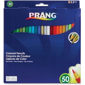 DIXON TICONDEROGA COMPANY 22480 Prang Coloured Pencils, 3.3 mm, 7" Long, 50 Colour Set by Dixon