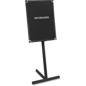 Bi-silque S.A SUP1001 Standing Letter Board, 24"x19-3/4"x63", Black by MasterVision