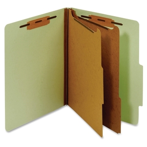 Tops Products PU61 GRE Classification Folder, 2 Partitions, Letter, Green by Globe-Weis