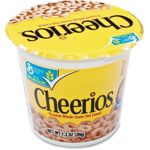Cereal-in-a-Cup, Single Serve, 1.30 oz., 6/PK, Cheerios by Cheerios
