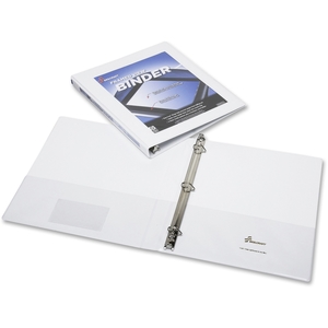 National Industries For the Blind 7510014621387 View Binder, D-Ring, 1/2", White by SKILCRAFT