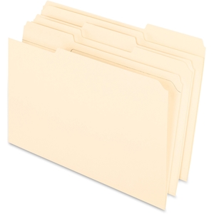 Tops Products R753 1/3 File Folder,1/3 Cut Assorted Tab,2-Ply,Legal, Manila by Pendaflex