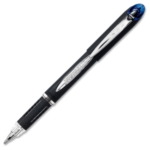 Newell Rubbermaid, Inc 33922DZ Rollerball Pen, Gel, Medium Point, 1.0Mm, 12/Bx, Bk/Blue Ink by Uni-Ball