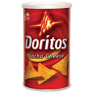 **DISCONTINUED** Doritos Chips, Canister, 3.25 oz., Nacho Cheese by Doritos