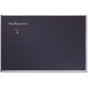 ACCO Brands Corporation PCA203B Chalk Board, Porecelain, Aluminum Frame, 2'x3', Black by Quartet