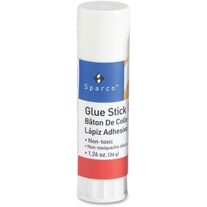 Glue Stick, 1.26 oz, Nontoxic,Clear by Sparco