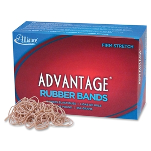 Business Source 26105 Rubber Bands, Size 10, 1 lb.,1-1/4"x1/16",Approx.3700/BX,NAT by Advantage