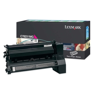 Lexmark International, Inc C782X1MG Toner Cartridge F/C782X1, 15000 Page Yield, Magenta by Lexmark
