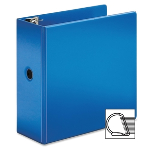 Tops Products 11942 D-Ring Binder, Vinyl, 5" Capacity, 11"x8-1/2", Blue by Cardinal