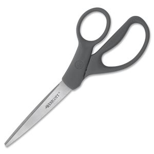 ACME UNITED CORPORATION 14906 Straight Scissors, 8", Stainless Steel, Gray by Westcott