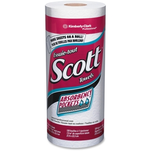 Kimberly-Clark Corporation 41482RL Roll Towels, Perforated, 11"x8-7/8", 128 Sheets/Roll, WE by Scott