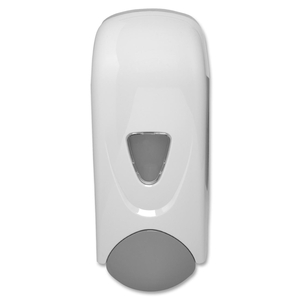 Foam Soap Dispenser, Bulk, 33.8oz., White/Gray by Genuine Joe