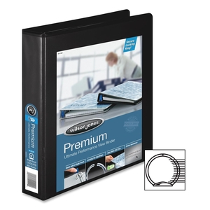 ACCO Brands Corporation W87903PP2 Round Ring View Binder, 1-1/2" Capacity,8-1/2"x11",Black by Wilson Jones