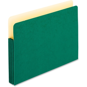 Expanding File Pocket, 3-1/2" Expansion, Legal, Green by Pendaflex