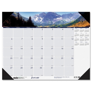 Desk Pad, "Mountains", 12 Months, Jan-Dec, 22"x17" by House of Doolittle