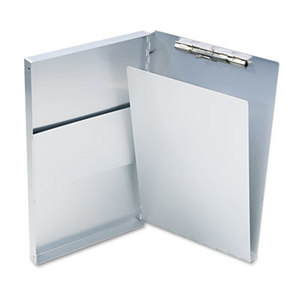 Snapak Aluminum Forms Folder, 1/2" Capacity, Holds 8-1/2w x 14h, Silver by SAUNDERS MFG. CO., INC.