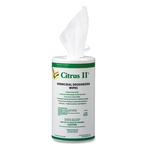 Germicidal Deodorizing Wipes, 125 Wipes, Citrus Scent by Citrus II