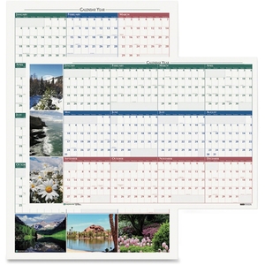 Wall Calendar,Laminated,12 Mth,Jan-Dec,32"x48", Earthscapes by House of Doolittle