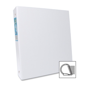 Aurora Products and General Box Co 09073 D-Ring Binders, 1-1/2"x Cap, 11"x8-1/2", White by Aurora