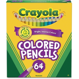 Crayola, LLC 683364 Colored Pencils, 3.3mm Lead, 64/BX, Assorted by Crayola