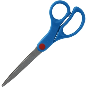 Scissors, Straight, Kids, 7", Comfort Grip, Blue by Sparco