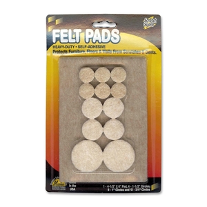 Master Manufacturing Company, Inc 88499 Felt Pads, Assorted Combo, 25/PK, Beige by Master