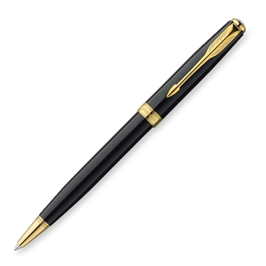 Sanford, L.P. S0808730 Ballpoint Pen, Refillable, Black Finish/Gold Nib by Parker