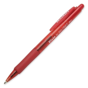 National Industries For the Blind 7520-01-484-5271 Ballpoint Pen, Refillable, Medium Point, Red Ink by SKILCRAFT