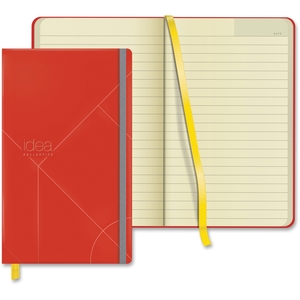 Tops Products 56873 Journal, Notebook, Elastic Band, Wide Ruled, 8-1/4"x5", Red by TOPS