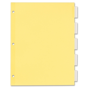 Avery 11466 Economy Insertable Dividers, 11"x8-1/2", Tabs, Clear by Avery