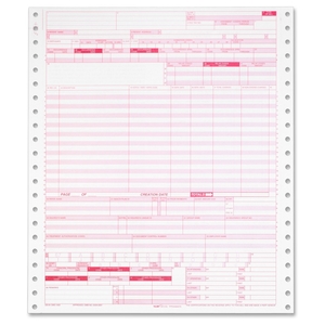 Tops Products 59770R Billing Forms,Continuos,1-Part,20 lb.,9-1/2"x11",2500/CT,WE by TOPS