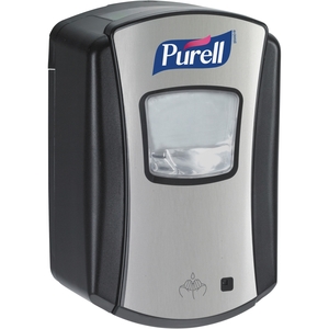 Gojo Industries, Inc 132804CT Hands Free Soap Dispenser, 700Ml, 4/Ct, Black/Chrome by Purell