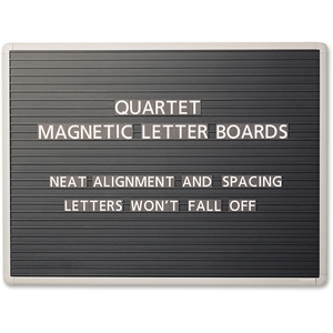 ACCO Brands Corporation 901M Message Board, Letter Size 3/4", Brd Dim 24"x18", Black by Quartet