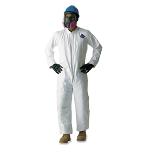 DuPont 120SWHXXL00 Coveralls, Non-Woven, Zipper, XX-Large, 25/CT, White by DuPont