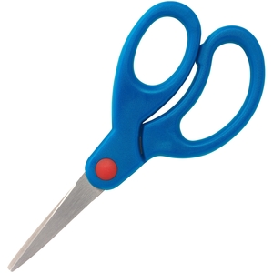 Sparco Products 39049 Pointed Scissors, 5" Bent, Blue by Sparco