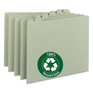 SMEAD MANUFACTURING COMPANY 50369 Recycled Top Tab File Guides, Daily, 1/5 Tab, Pressboard, Letter, 31/Set by SMEAD MANUFACTURING CO.