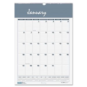 Wall Calendar,Wirebound,12 Months,Jan-Dec,15-1/2"x22",BE/GY by House of Doolittle