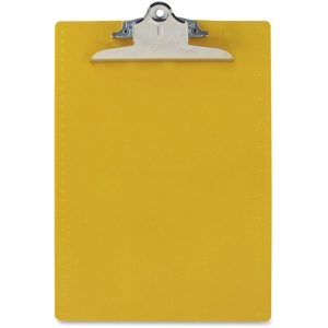 Saunders Mfg. Co. Inc 21605 Recycled Clipboards, Plastic, Letter Size, Yellow Opaque (SAU21605) by Saunders