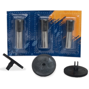 Business Source 62894 Replacement Punch Set, 3 Heads/3 Discs, 9/32", BK by Business Source