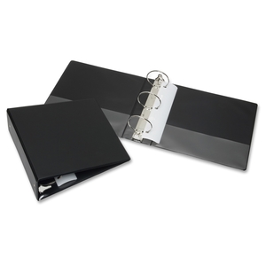 National Industries For the Blind 7510-01-278-4129 3-Ring Binder, 3" Capacity, Sht Sz 8-1/2"x11", Black by SKILCRAFT