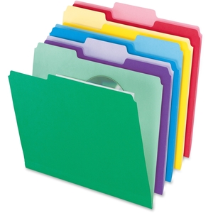 Tops Products 02086 File Folders, Letter, 1/3 Tab Cut, 30/PK, Assorted by Pendaflex