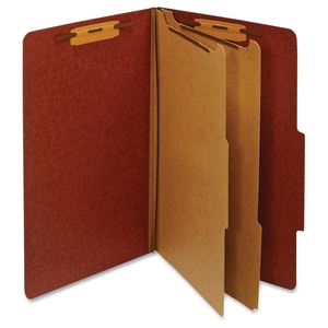 Tops Products PU64 RED Classification Folder, 2 Partitions, Legal, Red by Globe-Weis