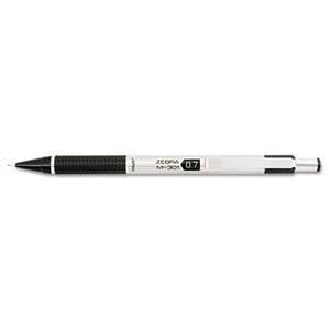 ZEBRA PEN CORPORATION 54310 M-301 Mechanical Pencil, 0.7 mm, Stainless Steel w/Black Accents Barrel by ZEBRA PEN CORP.